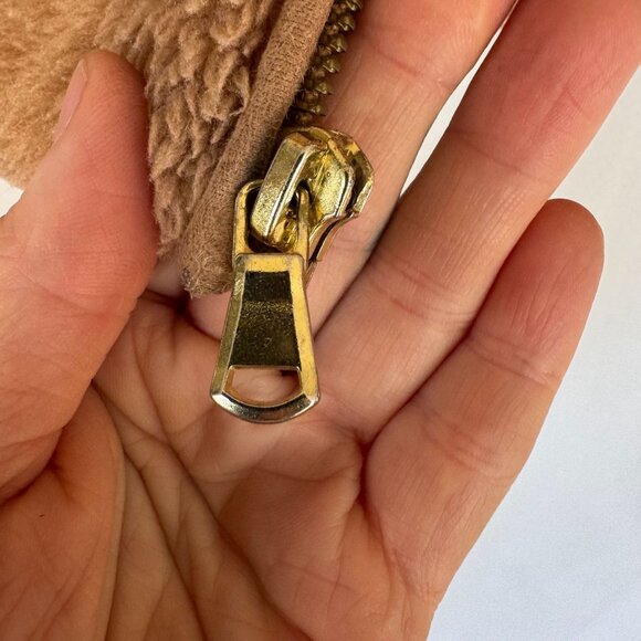 VARLEY Highwood Sherpa Faux Fur Zip Front Jacket In Roebuck/Tan Size Large - Picture 6 of 14